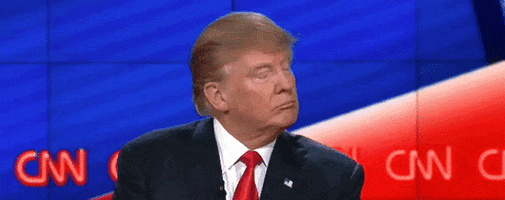 Trump showing "who cares"