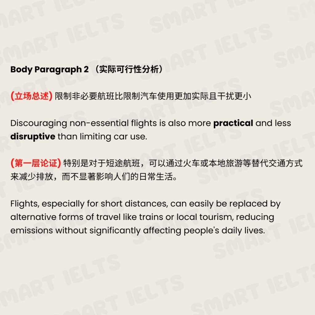 雅思大作文-是否该减少不必要航班解析
